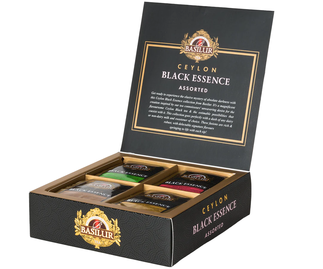 Black Essence Assorted - 40 Enveloped Tea Bags - 4 Uniquely Crafted Flavours