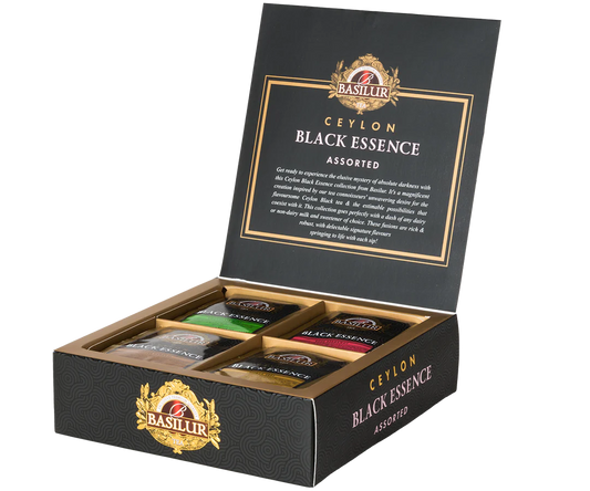 Black Essence Assorted - 40 Enveloped Tea Bags - 4 Uniquely Crafted Flavours