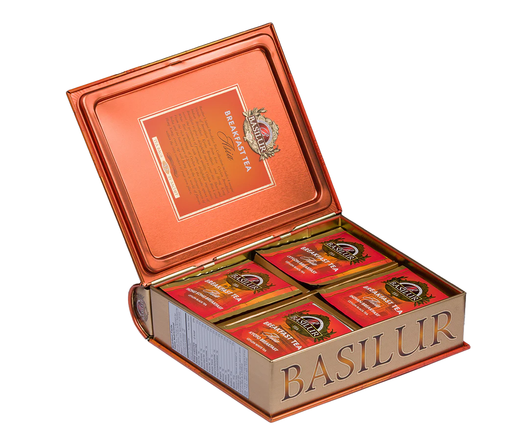 Breakfast Tea - Tea Book - Asia - 32 Enveloped Tea Bags - 4 Flavours