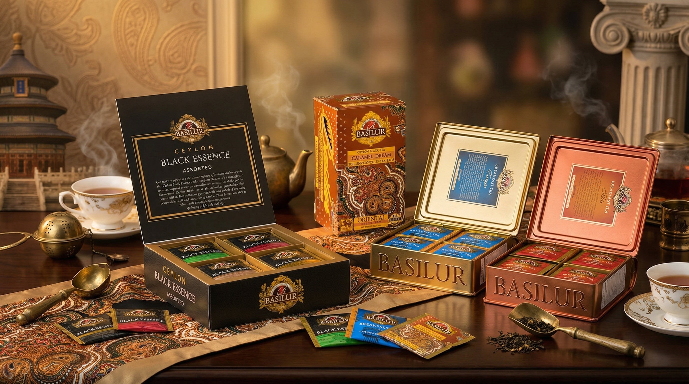 Premium teas sourced and blended for hospitality and retail.