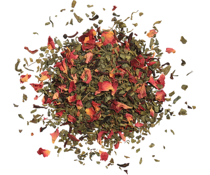 Floral Fantasy I Tea Book - Peppermint, Hibiscus & Rose Green Tea - 100g Loose Leaf