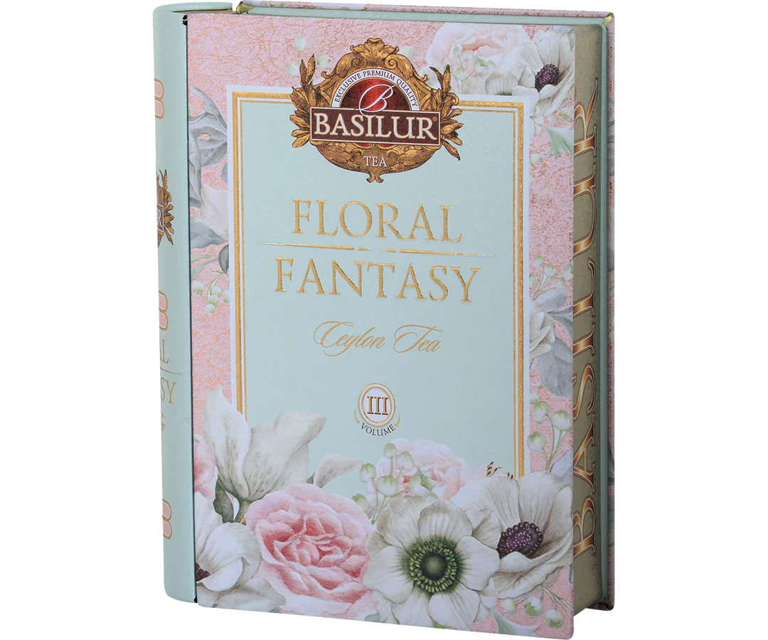 Floral Fantasy III Tea Book - Rose & Cherry Ceylon Green Tea - 100g Loose Leaf