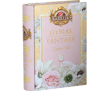 Floral Fantasy I Tea Book - Peppermint, Hibiscus & Rose Green Tea - 100g Loose Leaf