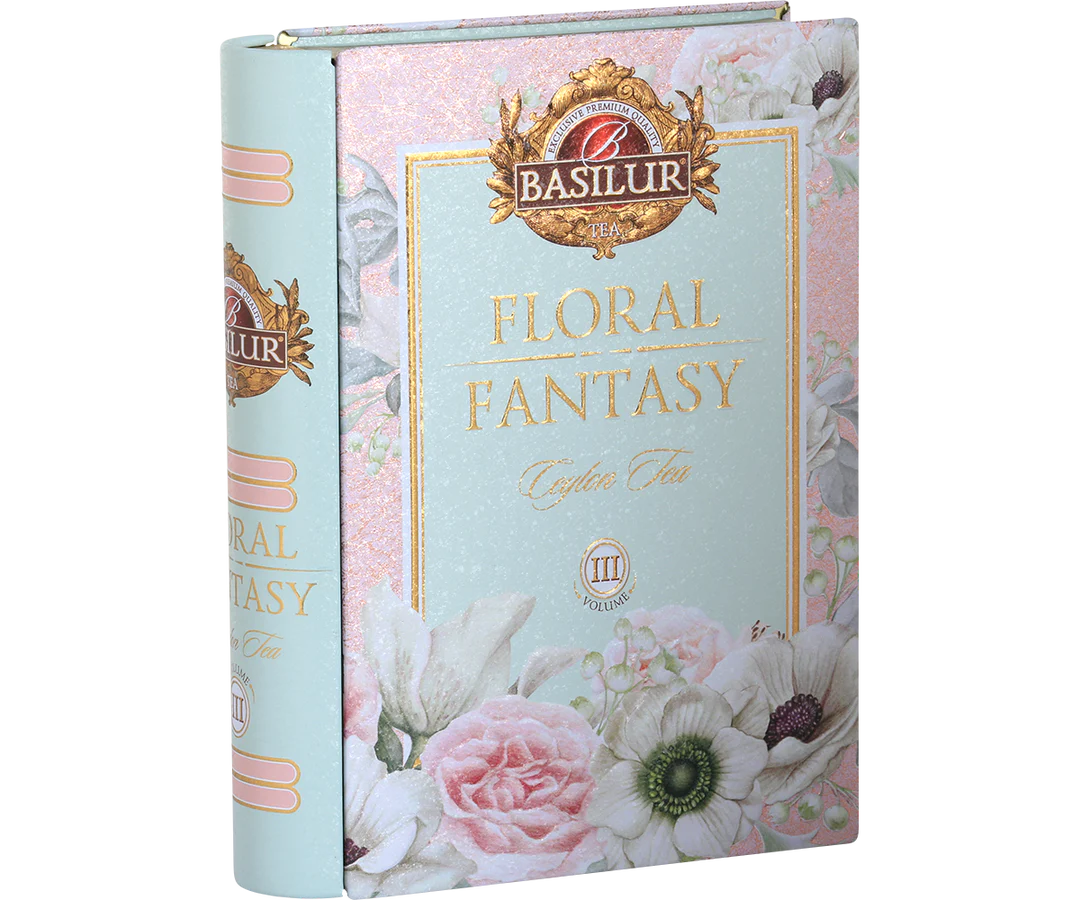 Floral Fantasy III Tea Book - Rose & Cherry Ceylon Green Tea - 100g Loose Leaf